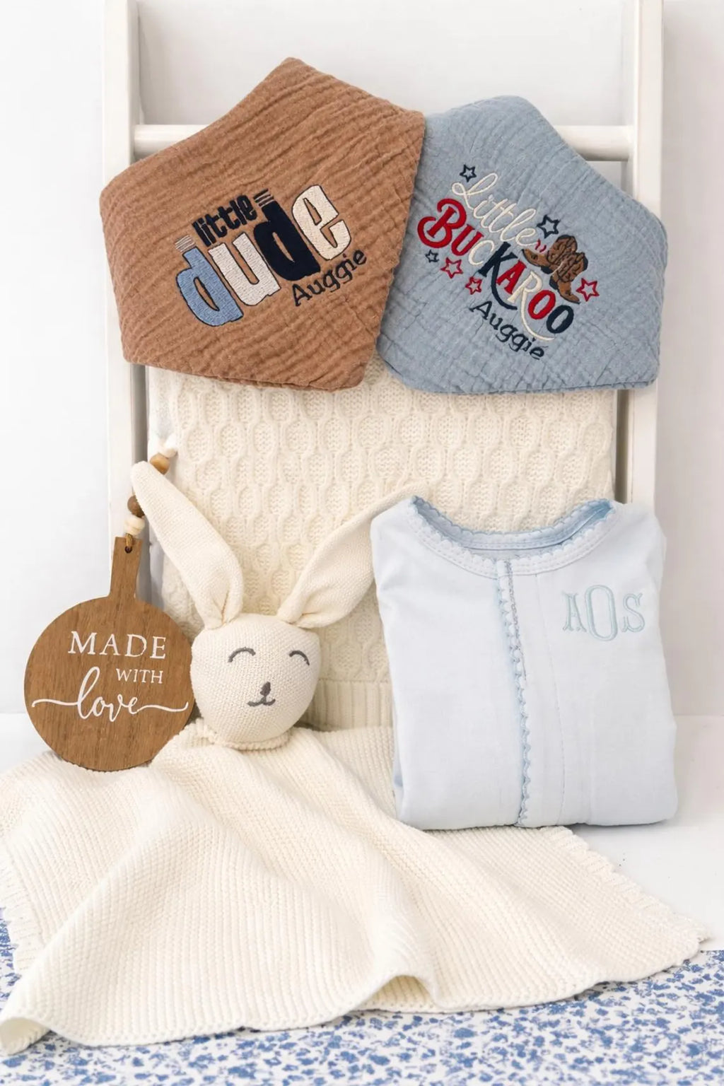 Personalized Monogram Magnetic Baby Romper