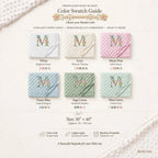 Floral Monogram Baby Blanket
