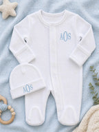 Personalized Monogram Magnetic Baby Romper