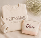 Personalized Embroidered Makeup Pouch